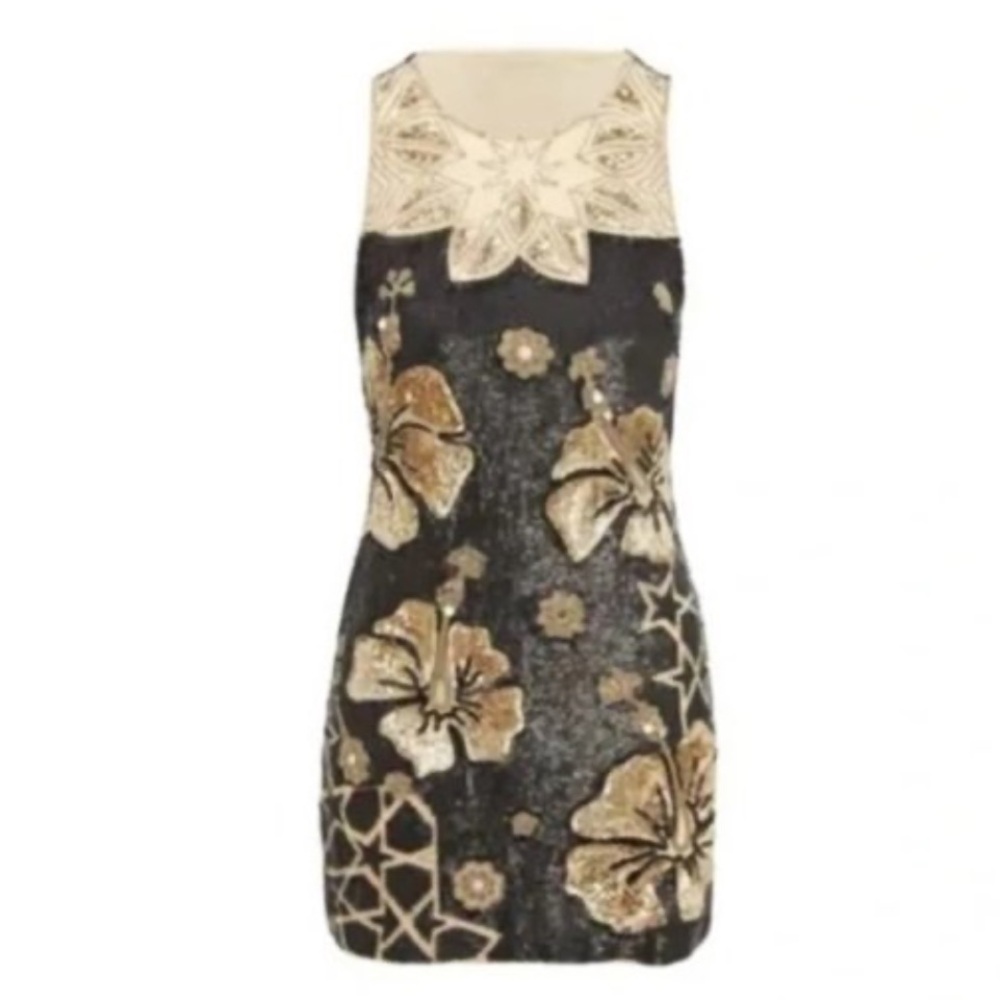 Needle & Thread War of Flowers Black Mini Dress | 10 - Picture 3 of 10